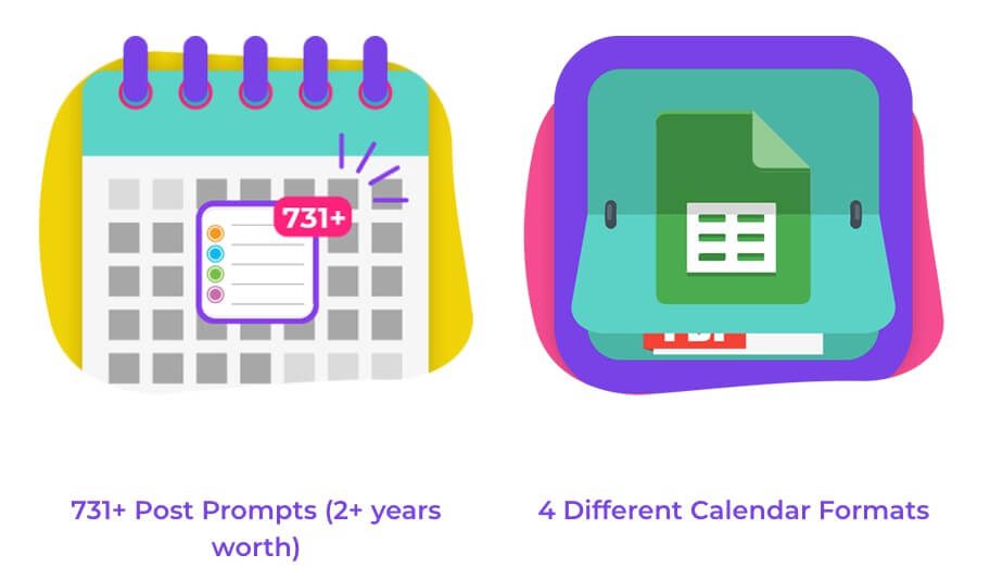 Illustration of Calendar and Rolodex of different calendar formats