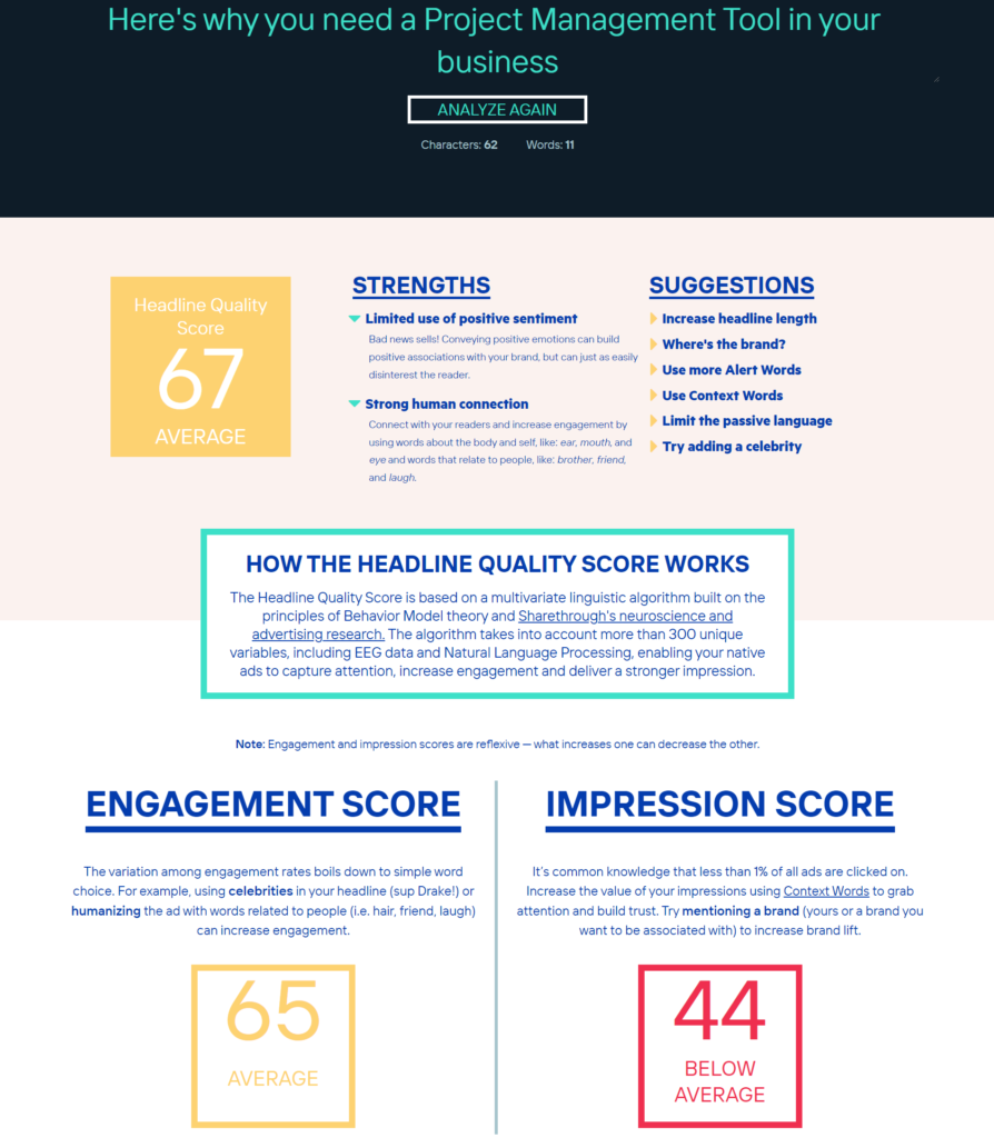 09 how engaging is your headline analysis