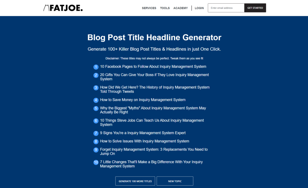 13 fatjoe blog post title headline generator example 1