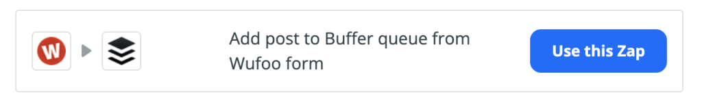 zapier integration with buffer