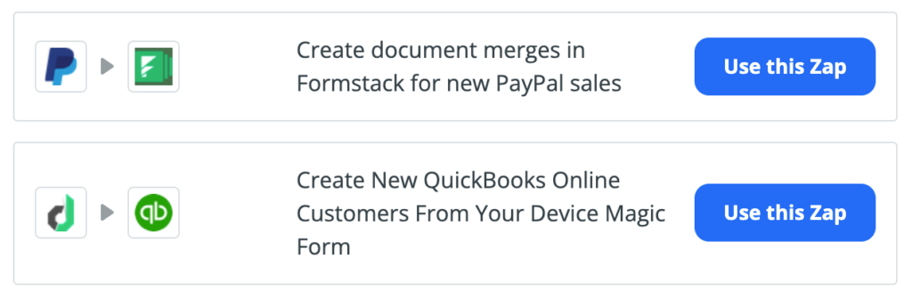 zapier to automate invoice