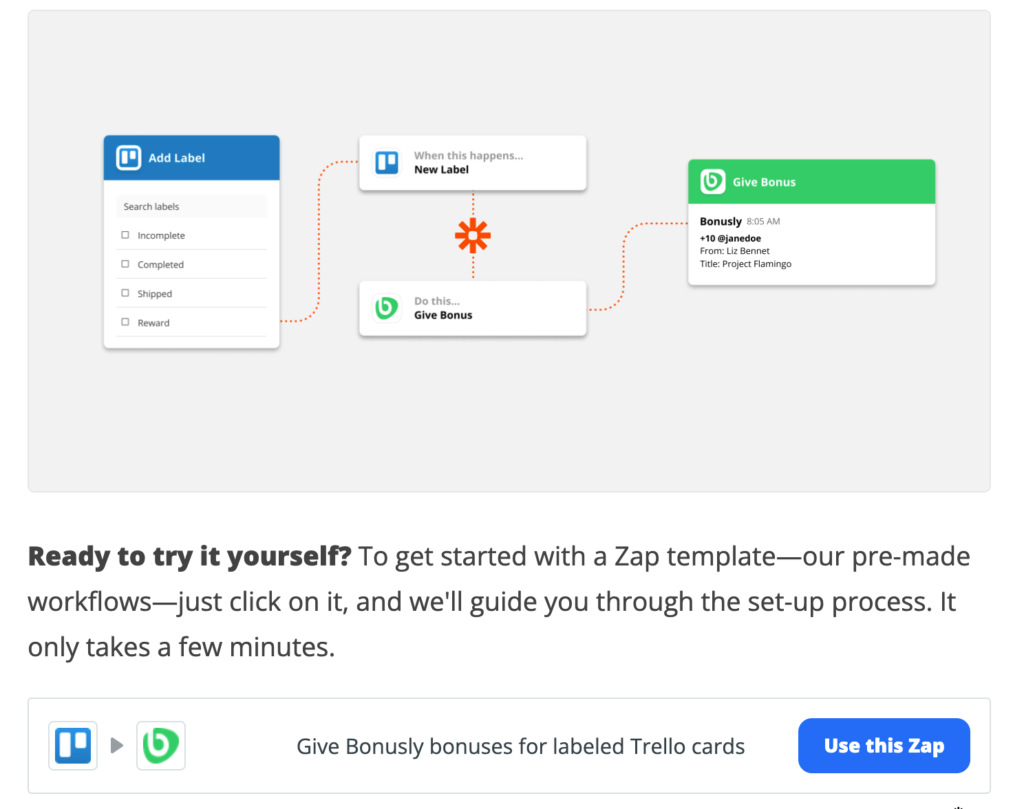 zapier to reward employees