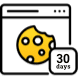 30days cookie durations