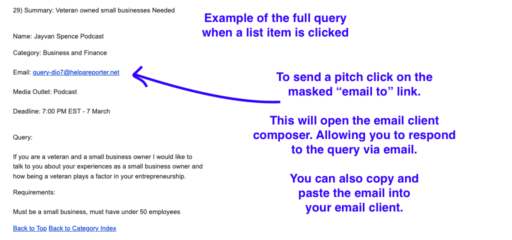 responding haro query