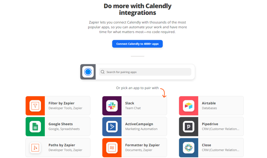 zapier and calendly